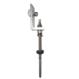 Güneş Panel Kitleri Kalay Çatı Kancası Metal Çatı Güneş Enerjisi Raf Montajı Alüminyum Çatı Kancaları L Ayak Kanca