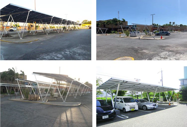 China solar car park canopy rack project 
