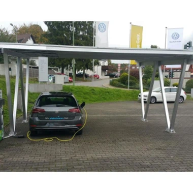 Alüminyum Güneş Fotovoltaik Zemin Atlı Carport Yapı Stand ı Tesisi